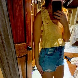 Yellow/orange crop top